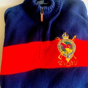 polo ralph lauren quarter zip sweater! Rare!